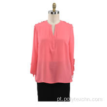 Blusa de mangas compridas Casual Ladies Shirt